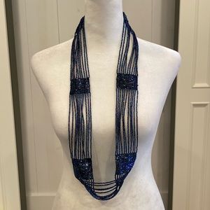 Vintage Y2K FP Rainbow beaded MermaidCore Jewelry Wrap Statement belt Pride